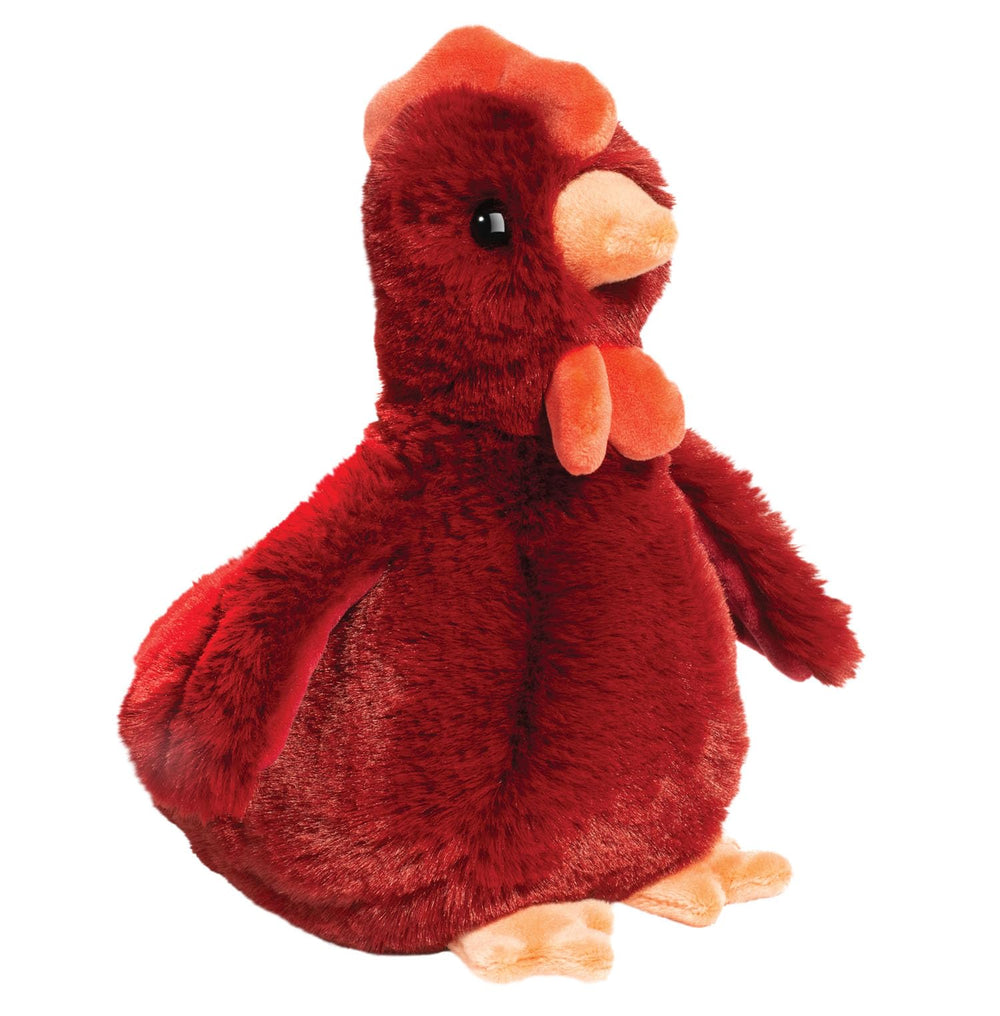 Douglas Rhodie soft red chicken mini plush, a cuddly barnyard friend for imaginative play and comfort