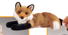 Douglas Roxy red fox plush face detail with bright eyes for lifelike charm