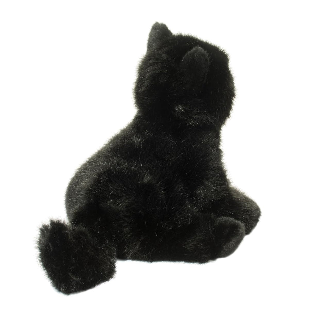 Douglas Salem Black Cat plush weighted paws enhance stable cuddling.