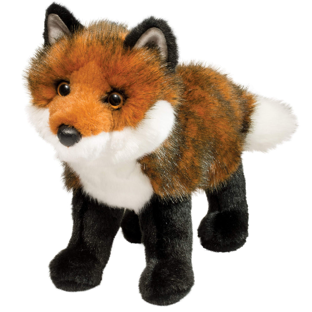 Douglas Scarlett red fox plush coat with soft russet fur for cozy imaginative play.