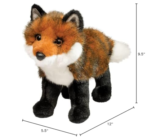 Douglas Scarlett red fox plush eyes highlighting lifelike charm for expressive play.