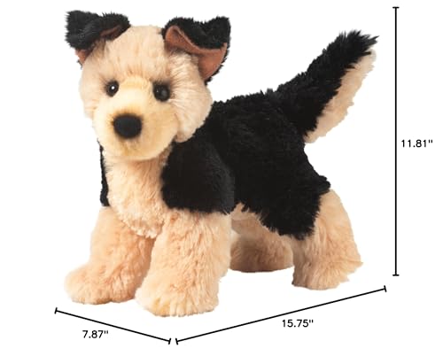 Douglas Sheba plush close-up highlighting floppy ears and bright eyes for imaginative play.