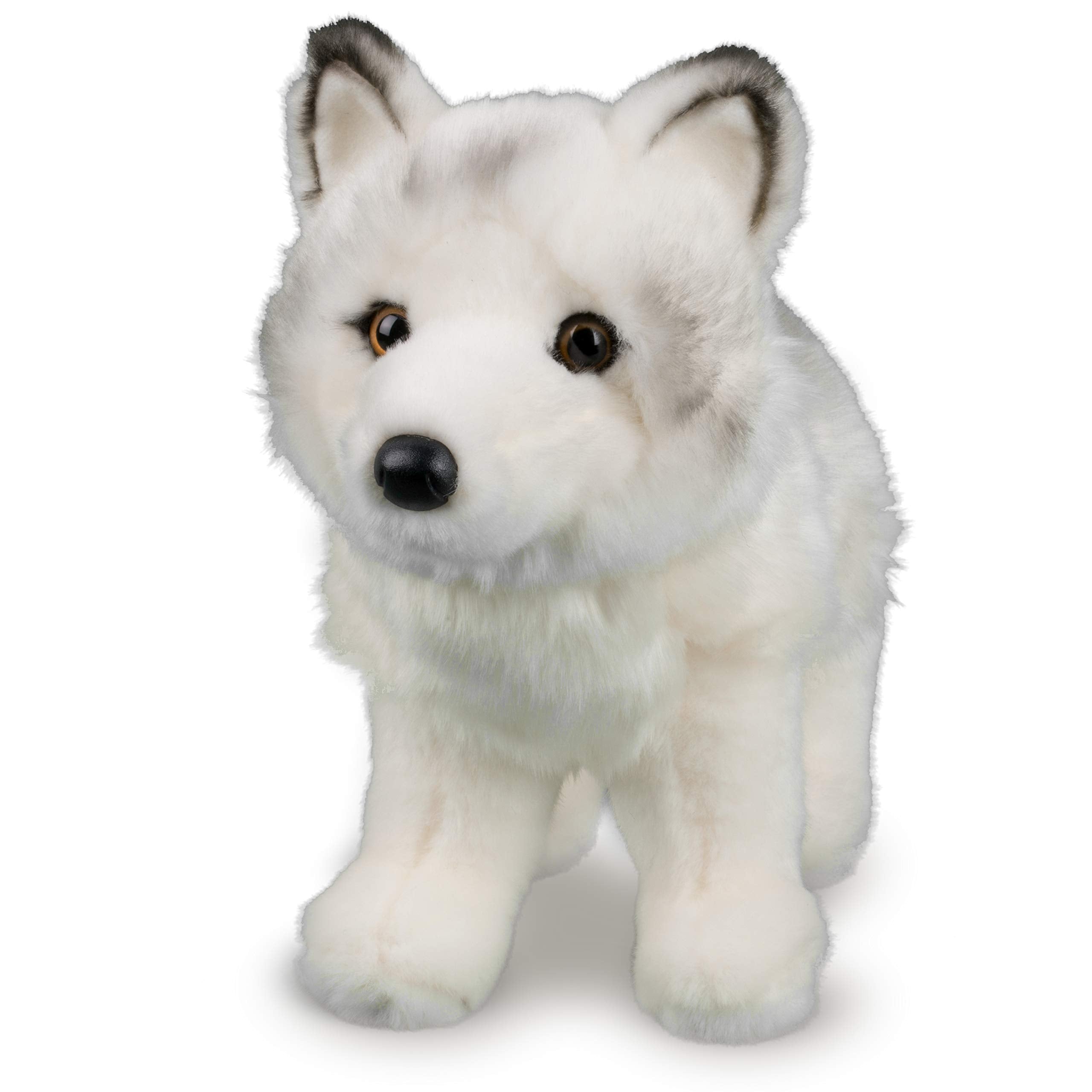 Ultra-soft fur texture of Douglas Snow Queen arctic fox plush.