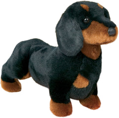 Douglas Spats dachshund plush face detail with realistic nose for cuddly play