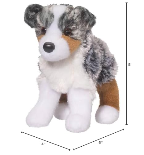 Douglas Steward plush face close-up highlighting breed details for imaginative play.