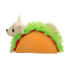 Close-up of lettuce fringe and tomato accents on the Taco Chihuahua Macaroon