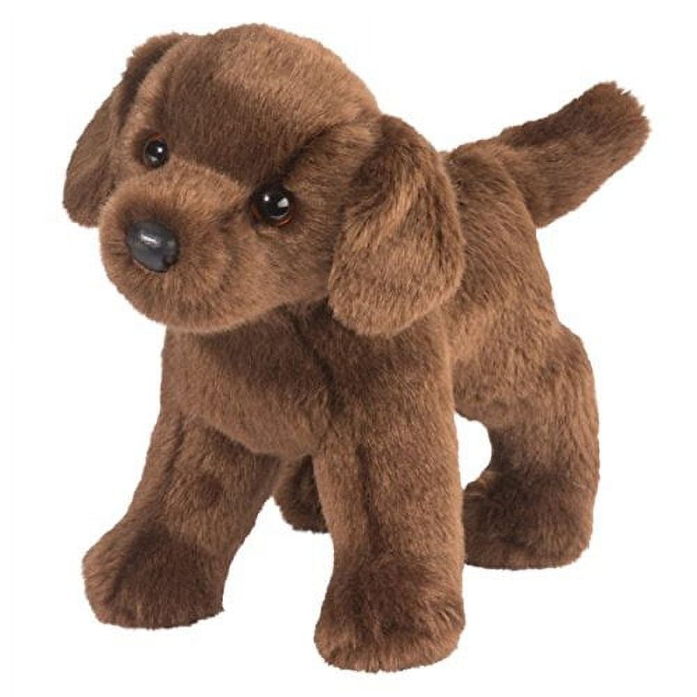Douglas Tucker Chocolate Lab plush with lifelike eyes for cozy playtime and comfort