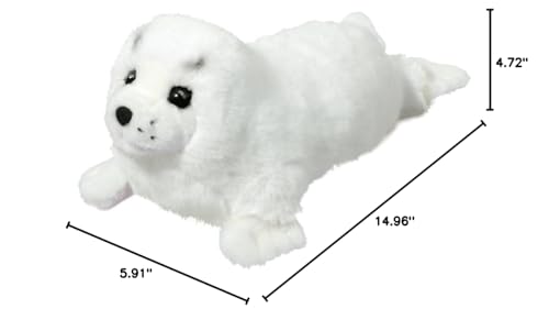 Douglas Twinkle Harp Seal Pup face detail for realistic imaginative play.