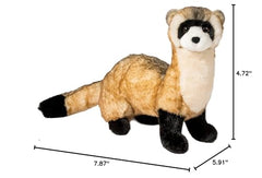 Douglas Vince Black Footed Ferret plush hug-ready pose for play