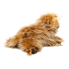 Douglas Wallace Highland Cow plush features weighted feet for grounded posing and lifelike hugs.