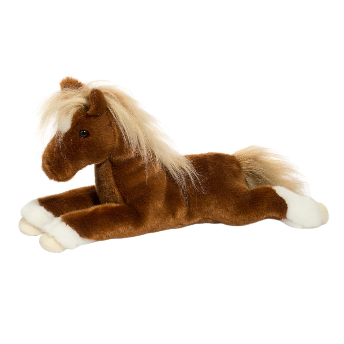 Douglas Wrangler Chestnut Horse plush with russet coat, perfect for cuddling.