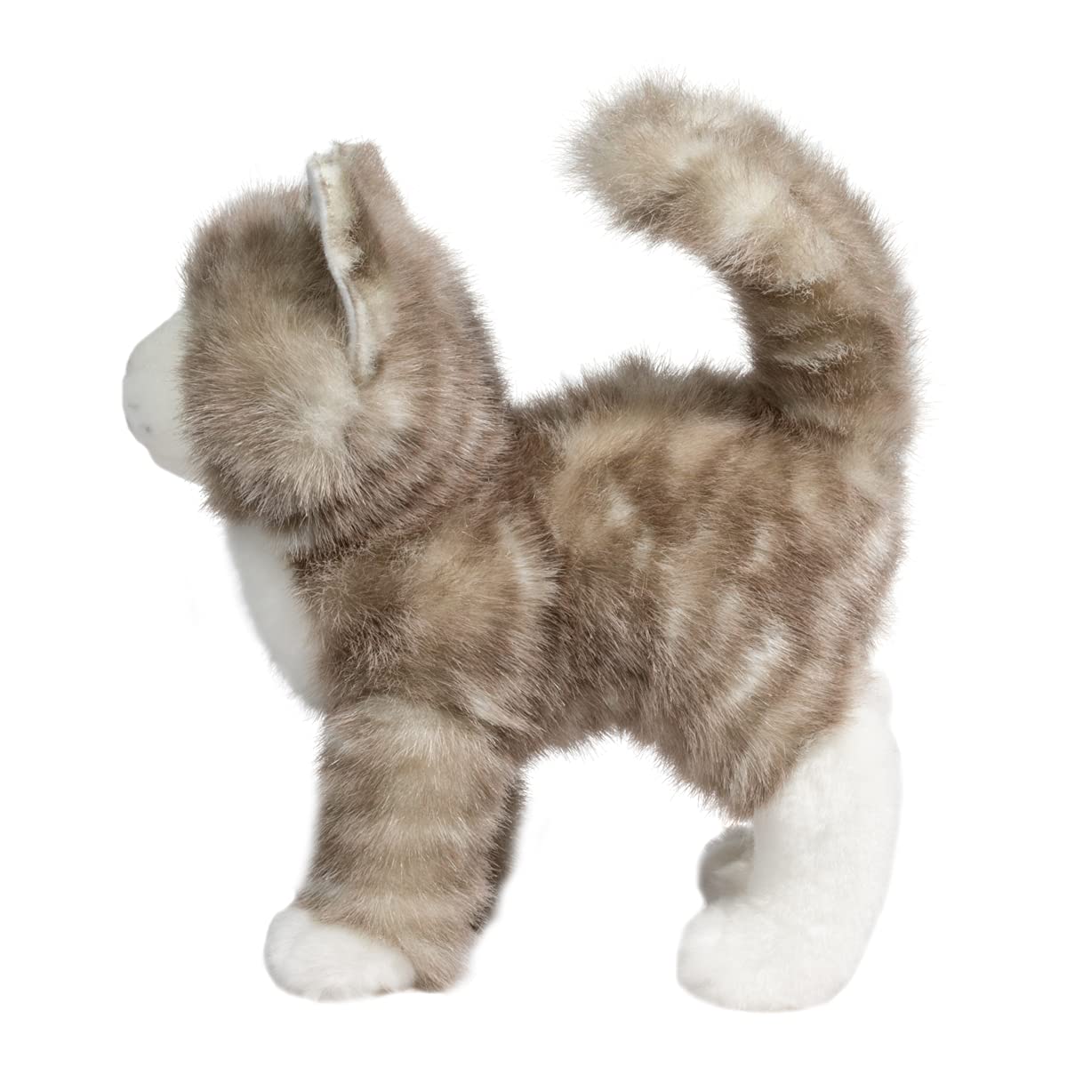 Douglas Zipper gray tabby cat 12 inch size fits small hands for hugs