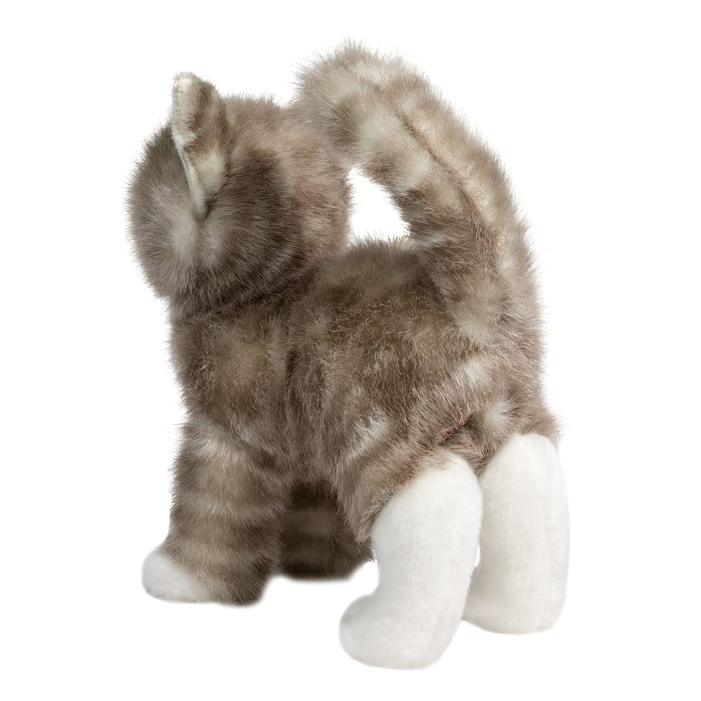 Douglas Zipper gray tabby cat lifelike expression for imaginative play