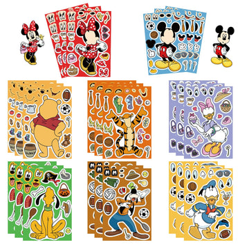 Dovipta cute stickers 24 sheets with classic characters for classroom decor