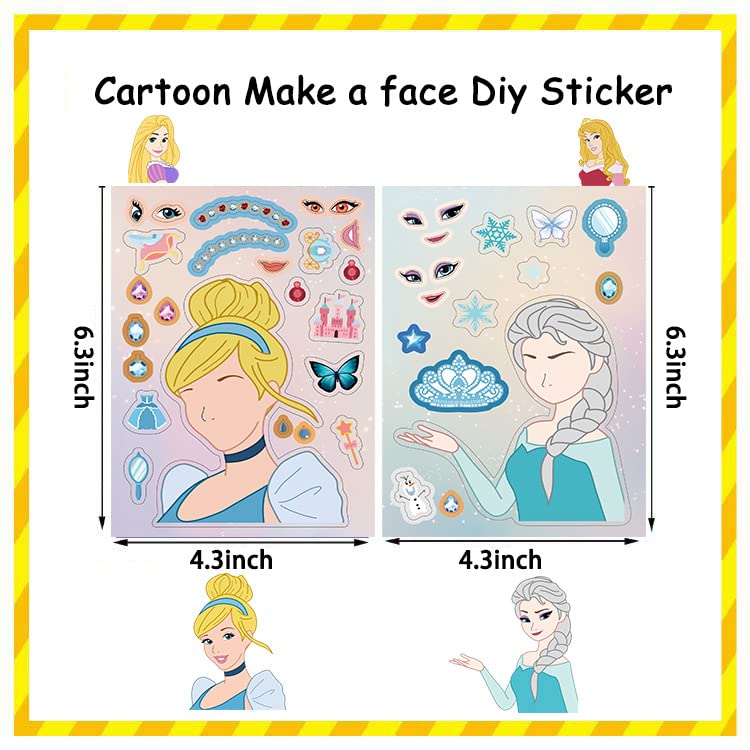 Dovipta princess stickers gift pack for parties and classroom rewards.