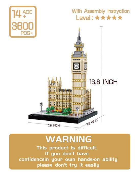 dOvOb Real Big Ben detailed fit, ideal for intricate brick-building sessions.