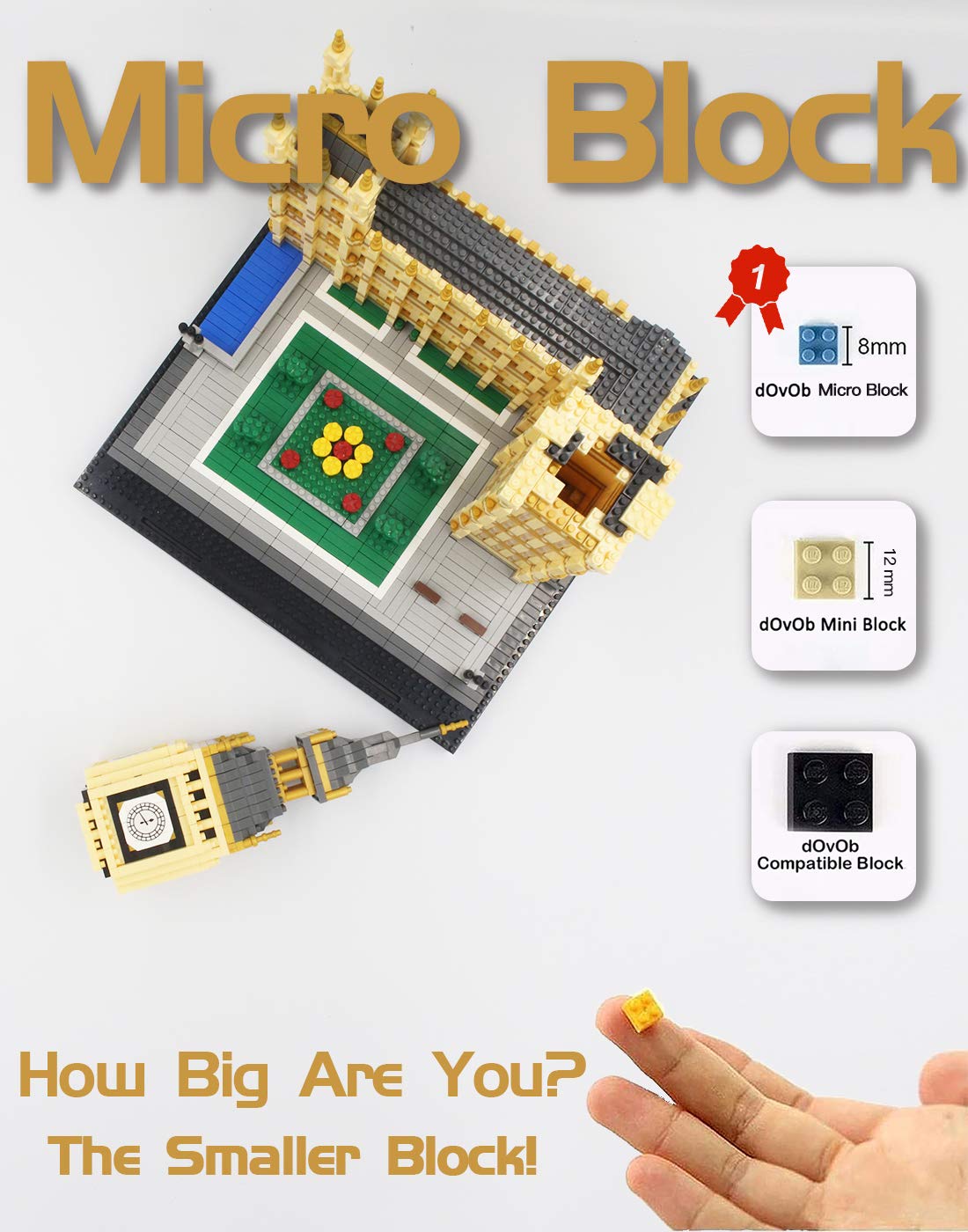 dOvOb Real Big Ben display on a shelf enhances room decor.