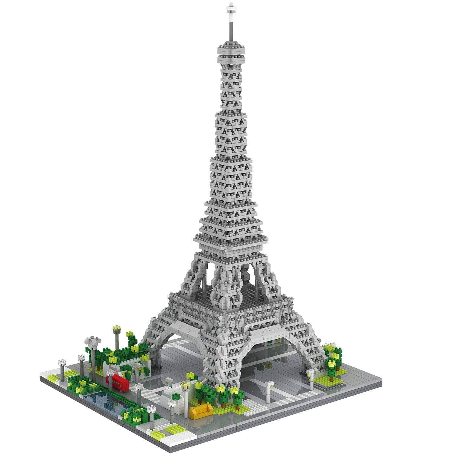 dOvOb Eiffel Tower micro blocks assembly offers a high-detail 3D model for display