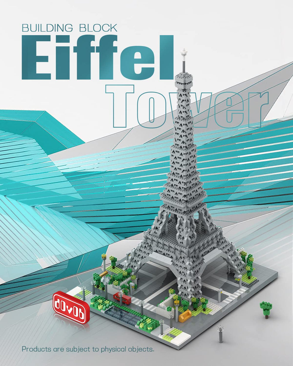 dOvOb Eiffel Tower detail close-up reveals tiny bricks and precise construction