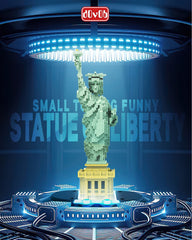 dOvOb Statue of Liberty micro blocks with color instructions for precise build.