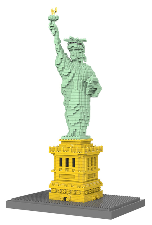 dOvOb Statue of Liberty micro blocks overview for immersive build and display.