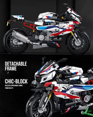 dOvOb Motorcycle 1000 RR model top view highlights color variety