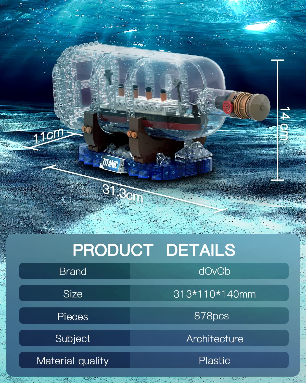 dOvOb Titanic assembly workflow – step-by-step journey that engages builders of all ages.