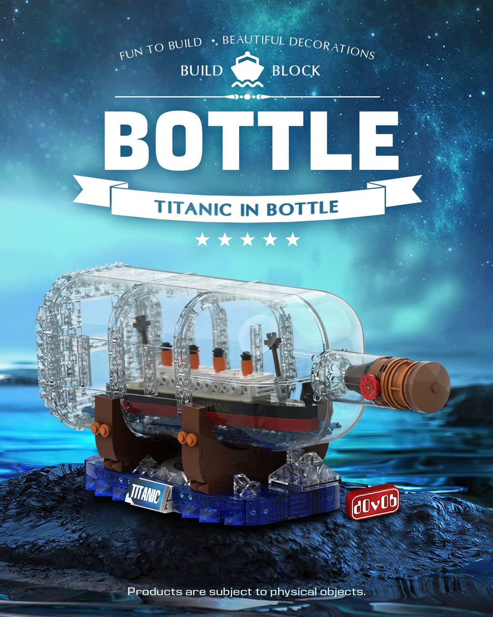 dOvOb Titanic blocks instruction guide – clear color steps to support confident assembly.