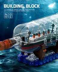 dOvOb Titanic display scene – completed model ready to showcase at home.