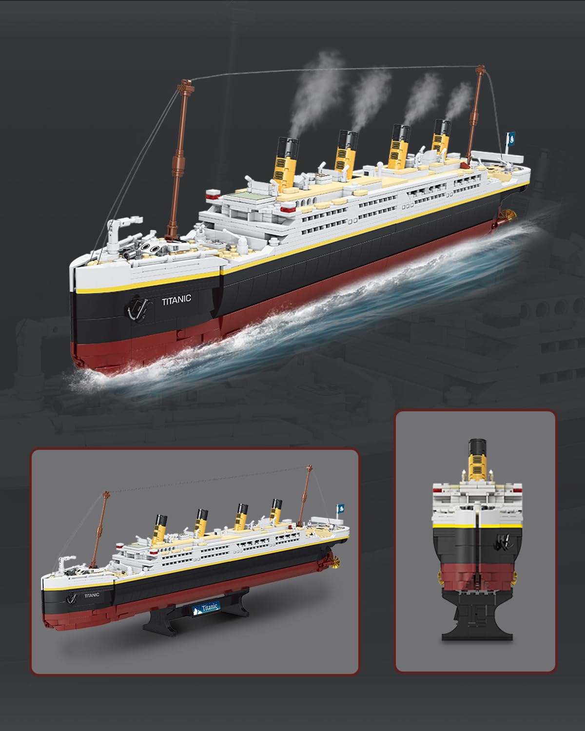 dOvOb Titanic blocks showcase varied colors for authentic texture