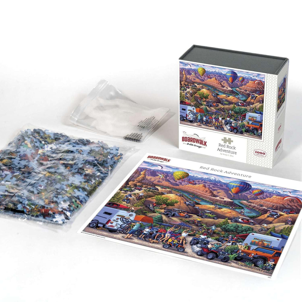 Reference poster included with Dowdle Boardwalk Red Rock Adventure puzzle