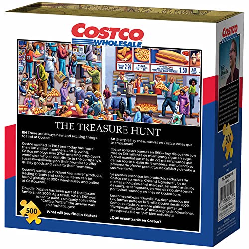 Eric Dowdle puzzle box with Costco Exclusive branding, 500 pieces for a satisfying intermediate challenge.