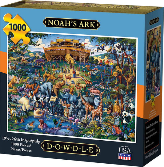 Dowdle Noah's Ark puzzle box with magnetic closure for elegant storage.