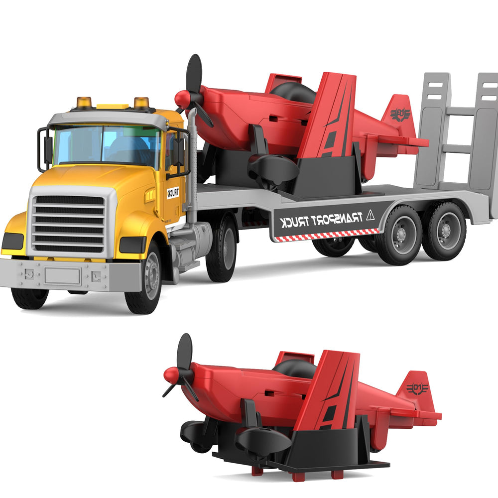 DOWELLIN large 22in semi-police truck side view for imaginative play.