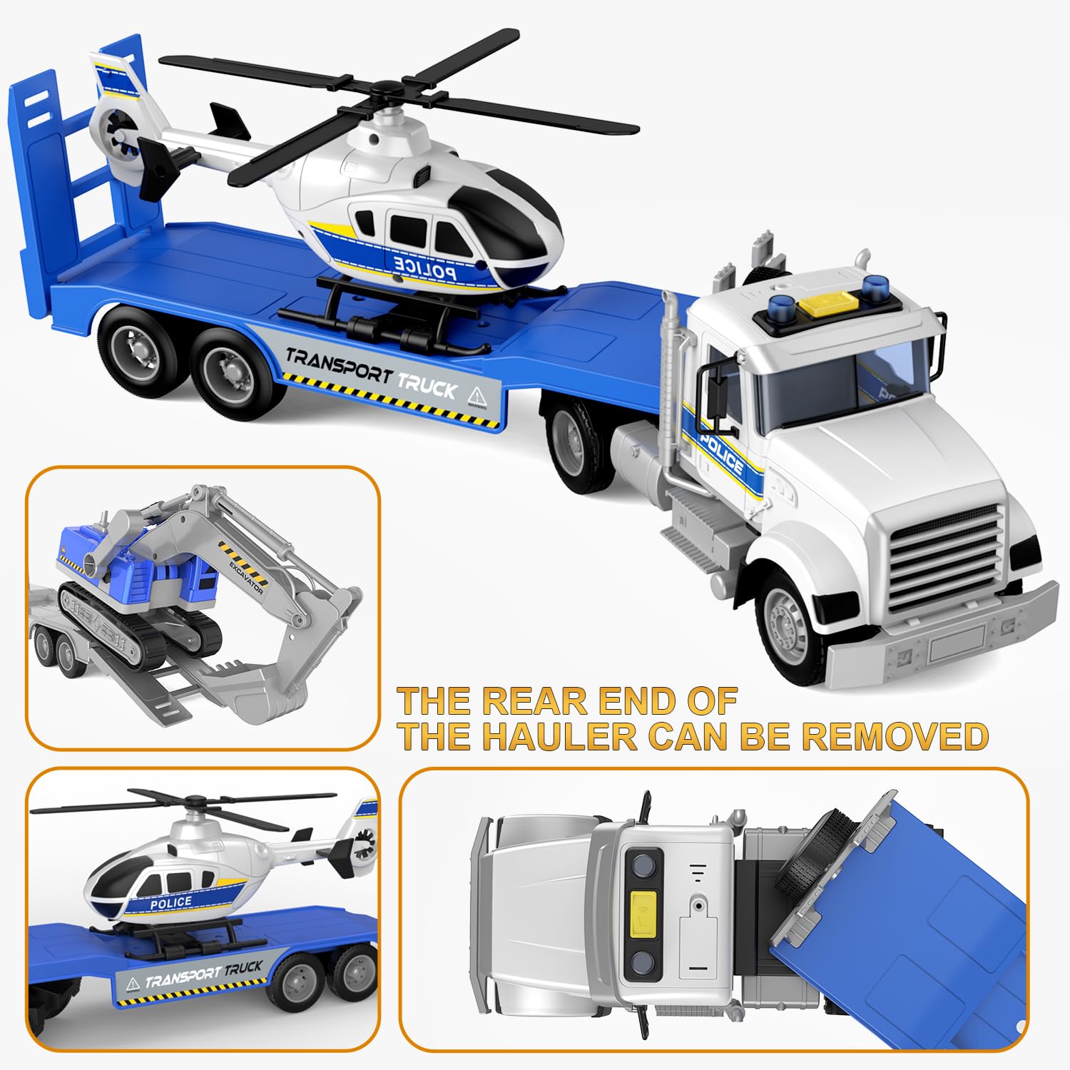 Dowellin police-helicopter close-up design for imaginative play