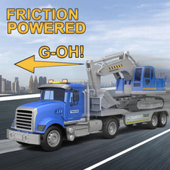 DOWELLIN toy truck with sound and lights creates realistic pretend scenarios.