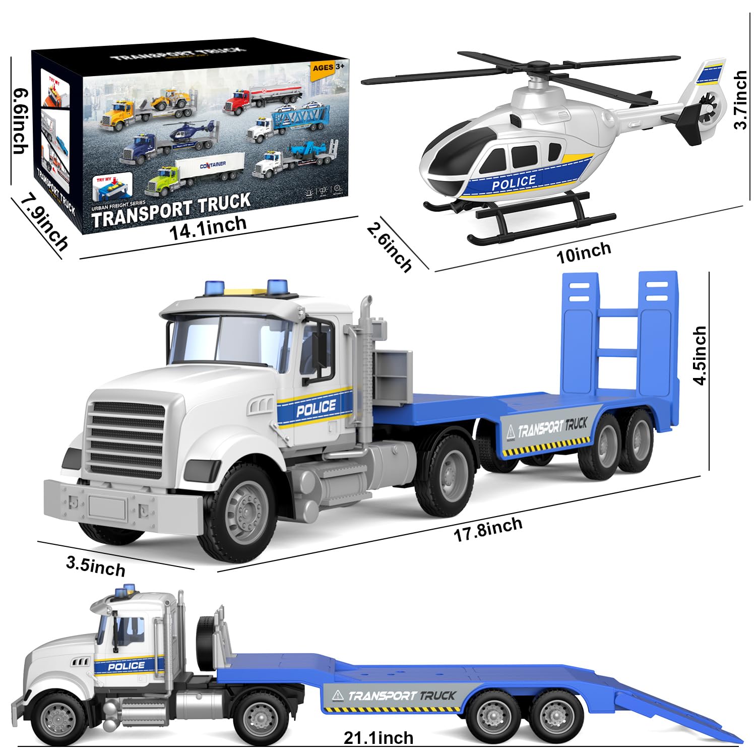 Dowellin transport truck tailboard moves to simulate loading