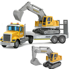 Dowellin 2-in-1 transports trucks set with light and sound for engaging play.