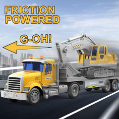 Dowellin transports trucks front view highlighting dual vehicle design.