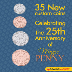 Dowling Magnets Magic Penny Kit gravity-defying sculpture close-up inspires curiosity.
