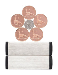 Dowling Magnets Magic Penny Kit colorful patterns for artistic magnetic designs.