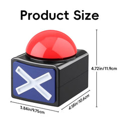 Durable DOXISHRUKY buzzers powered by four AA batteries ensure long play sessions.