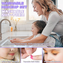 Dpai face-powder puff offers soft smoothing during pretend play.