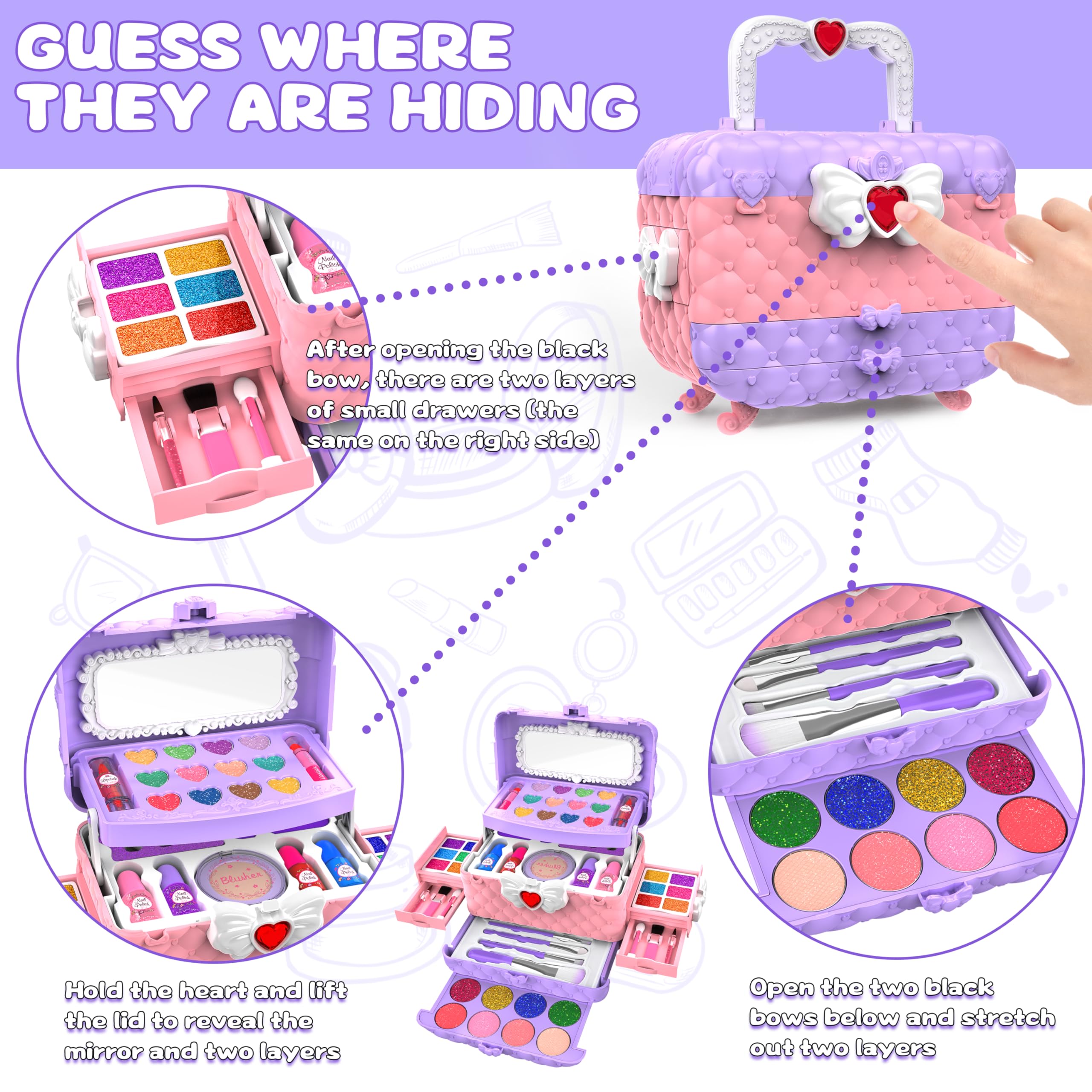 Dpai 54-pcs kit nail-polish set enhances color play and creativity.