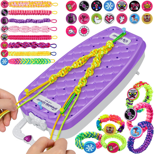 Dpai friendship bracelet kit bracelet braiding loom for creative jewelry making