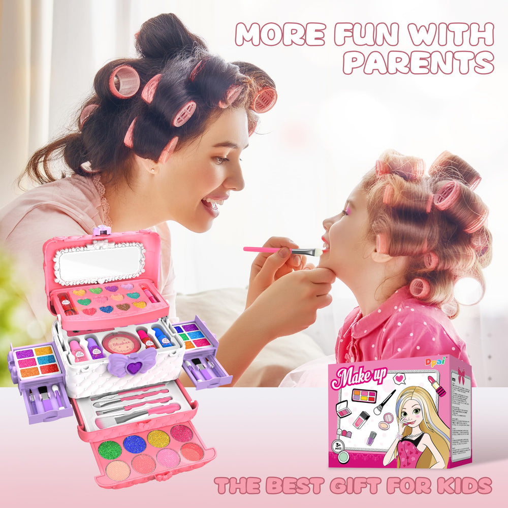 Dpai nail file and toe separators for salon-style play.