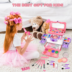 Dpai vanity set with carrying handle for portable princess play.