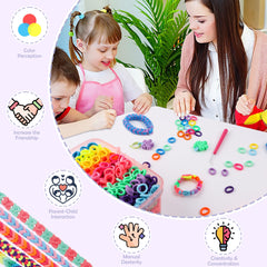 DPAPDI 1200+ colorful elastic bands for vibrant projects