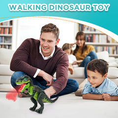 DPAPDI electric dinosaur toy with LED flame adds dramatic glow.