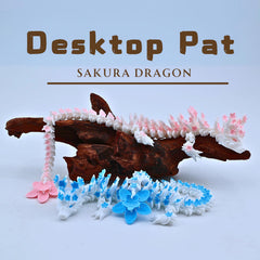 Dpcirk close-up of cherry blossom dragon tail and blossoms